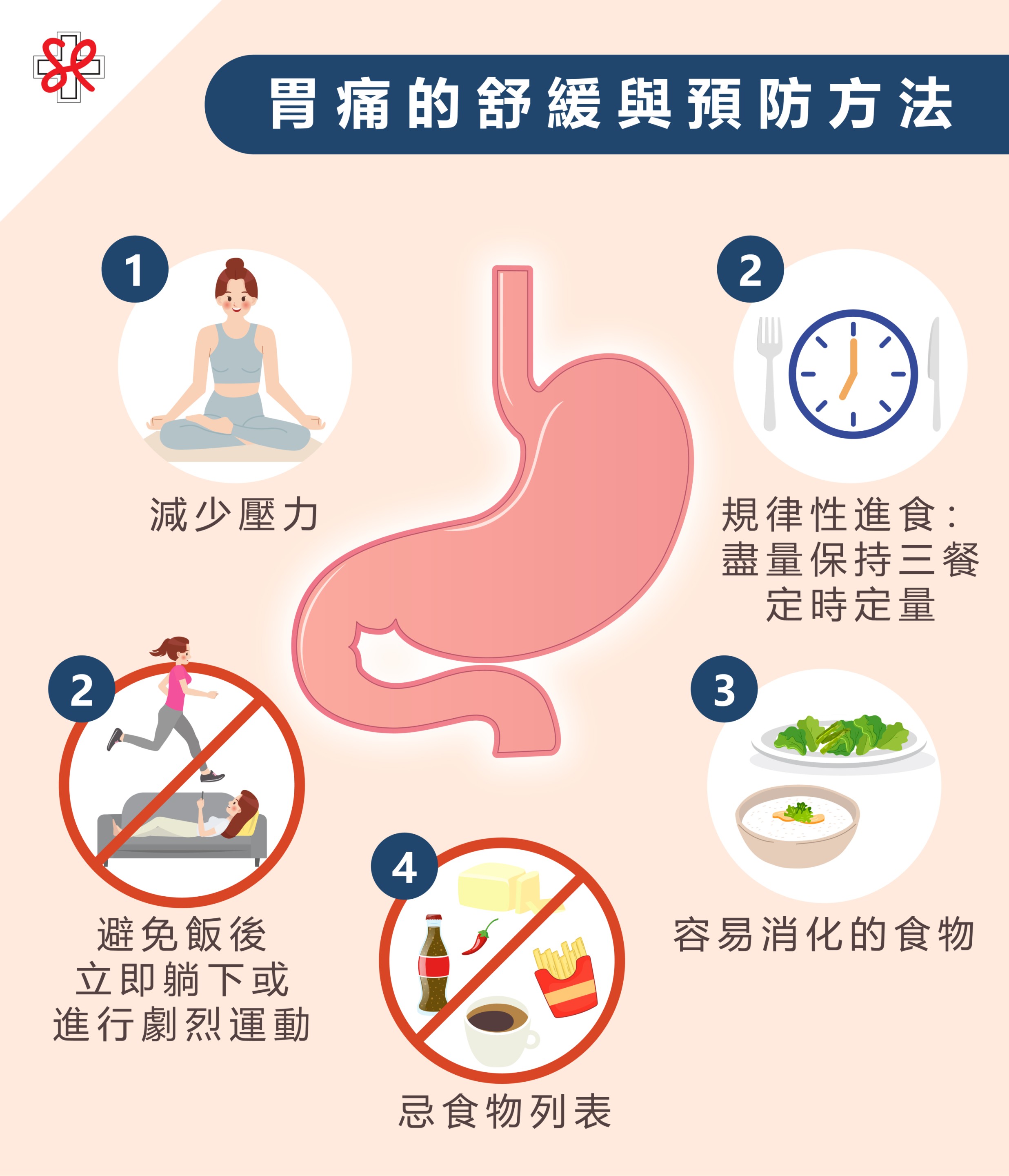 胃痛的舒緩與預防方法